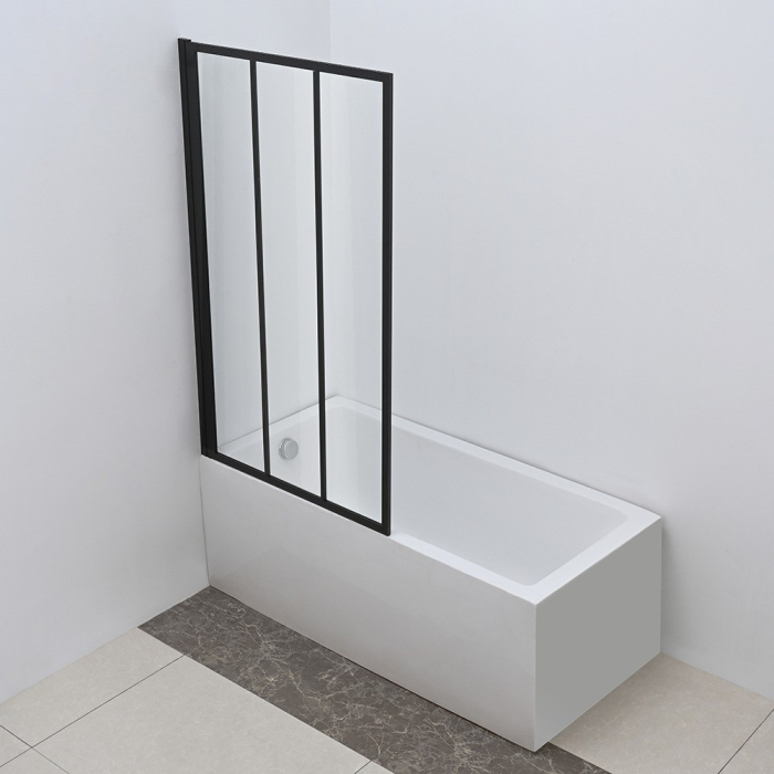 Leziter Paravan de baie Artelo 85x140 cm negru [8]