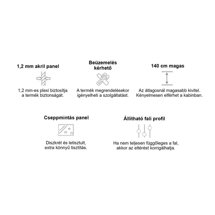Leziter Paravan de baie Denver 90x140 cm [6]