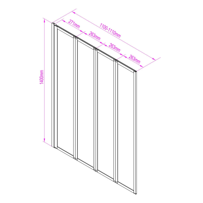 Leziter Paravan de cadă Tribeca 110x140 cm [2]