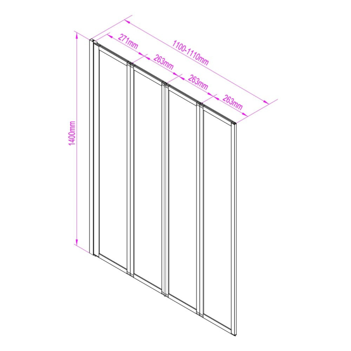 Leziter Paravan de cadă Tribeca 110x140 cm [3]