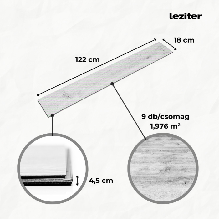 Leziter Pardoseală laminată din vinil SPC Leziter Kalahari Oak [2]