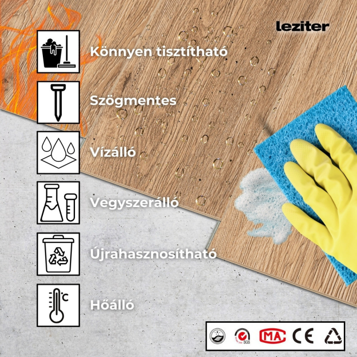 Leziter Pardoseală vinil-spc Leziter Campo Oak [4]