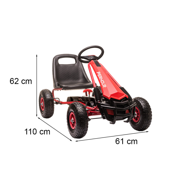 Leziter Pedal go-kart roșu [3]