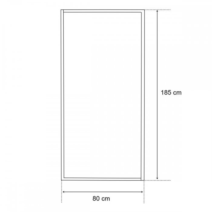 Leziter Perete de duș 80x185 cm [8]