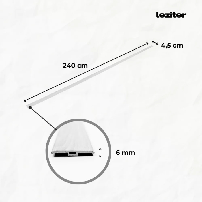 Leziter Plăci de pardoseală SPC din vinil Aurora frosted limestone 2400x45x6 mm [2]