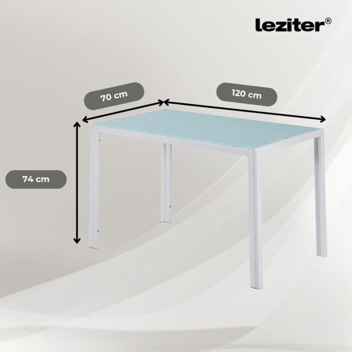 Leziter Portland 4+1 set de sufragerie negru [3]