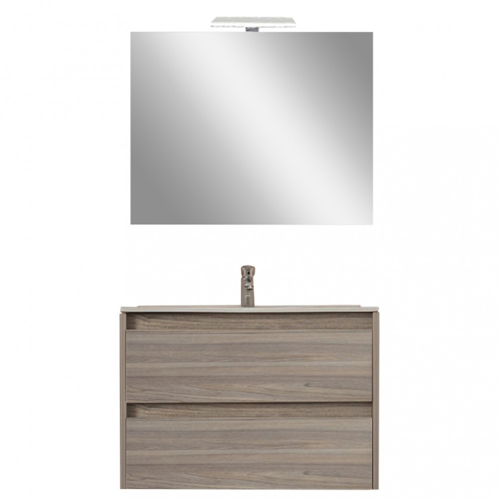 Leziter Porto Prime 80 mobilier de baie complet în nisip roșu [5]