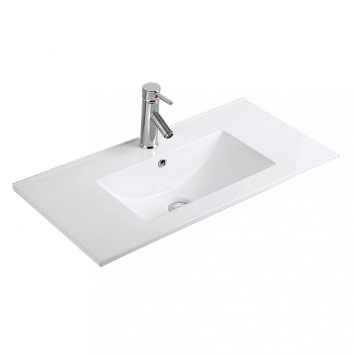 Leziter Porto Prime 80 mobilier de baie complet în nisip roșu [7]