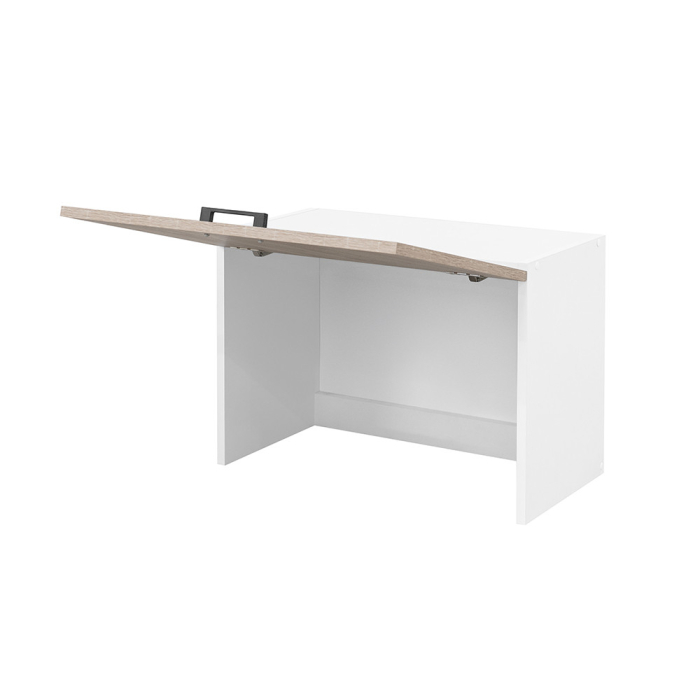 Leziter Praktik 60 unitate de perete cu 1 ușă de deschidere, stejar alb-sonoma [3]