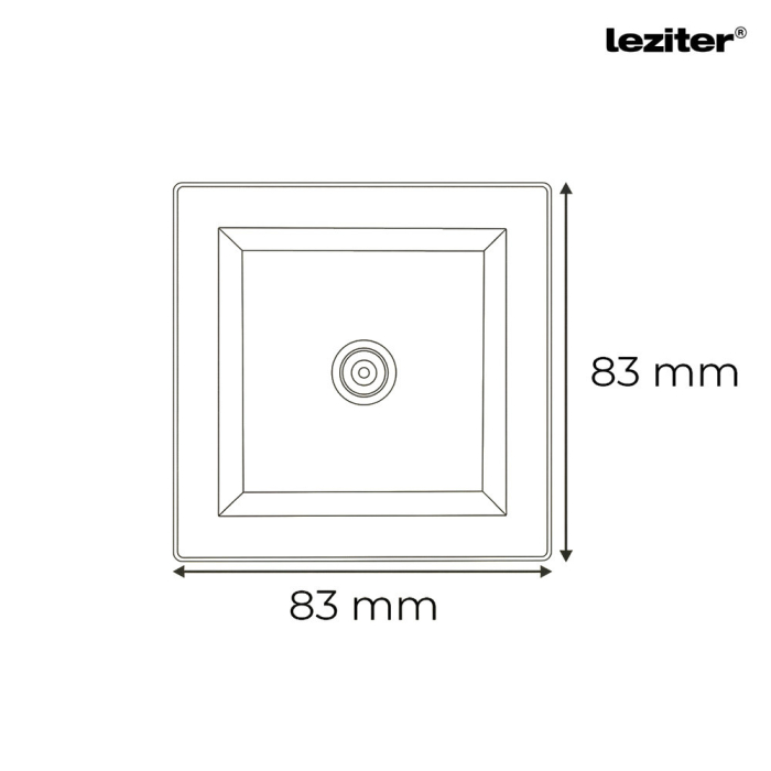 Leziter Priză TV Nova cu cadru alb [3]