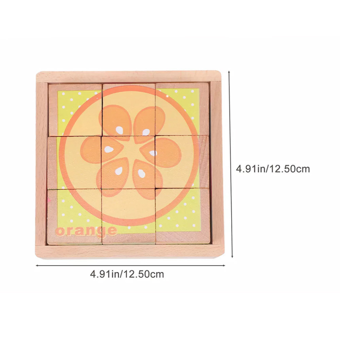 Leziter Puzzle cu zaruri, spinner cu animale - fructe [3]