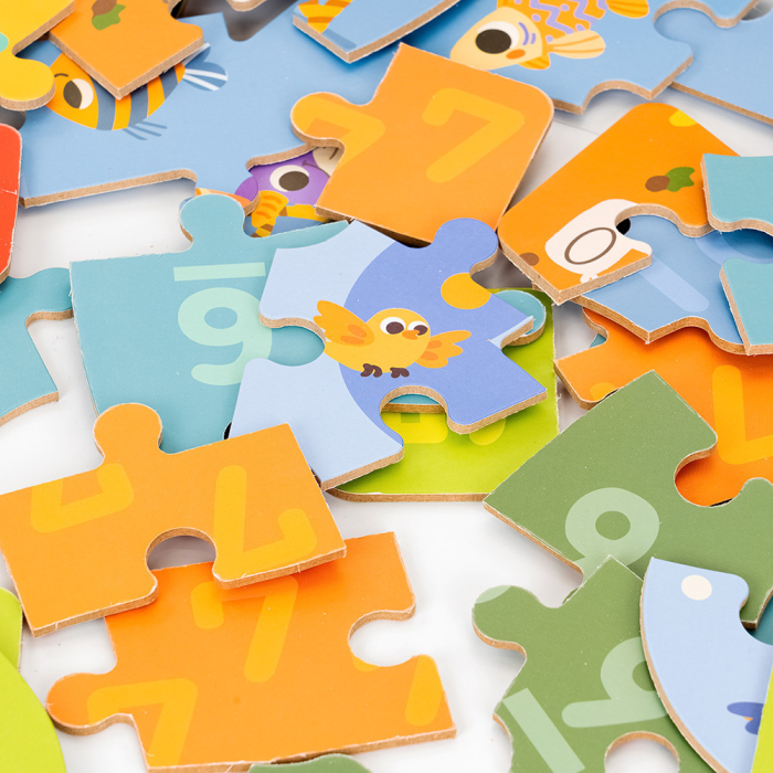 Leziter Puzzle din lemn cu numere [3]