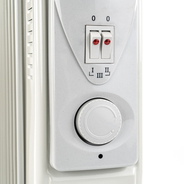 Leziter Radiator cu ulei Norde, format din 11 piese, 1000W/1500W/2500W [8]