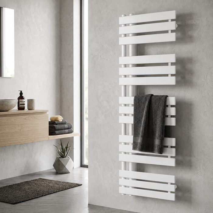 Leziter Radiator pentru prosoape Solaro Design, 1600x600 mm, alb [2]