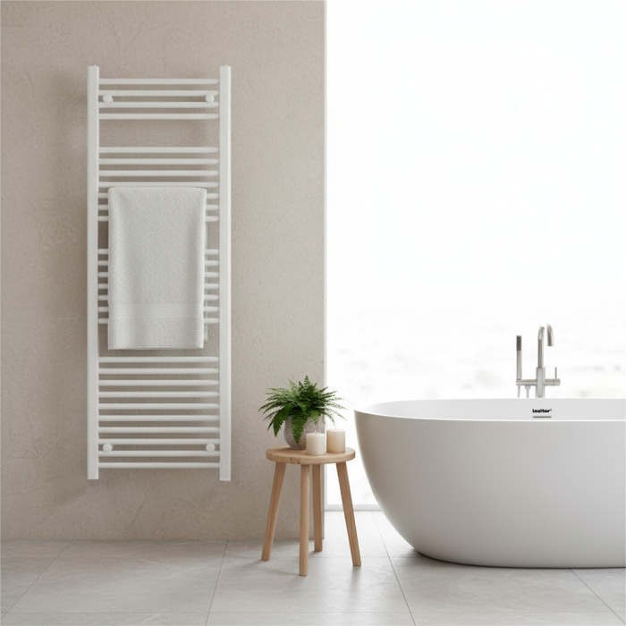 Leziter Radiator uscător de prosoape drept 1400x500 mm alb [2]