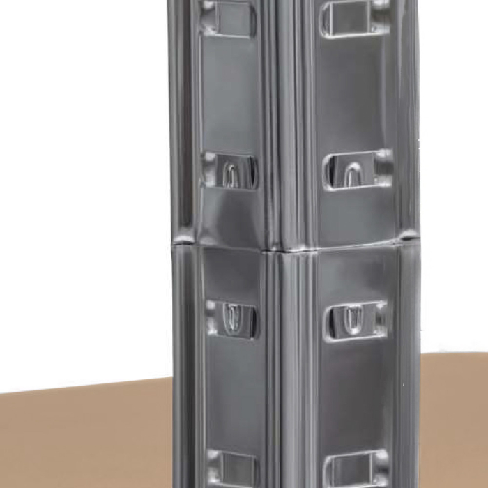 Leziter Raft de colț pentru sarcini grele 180x70x40-40 cm 175 kg crom [4]