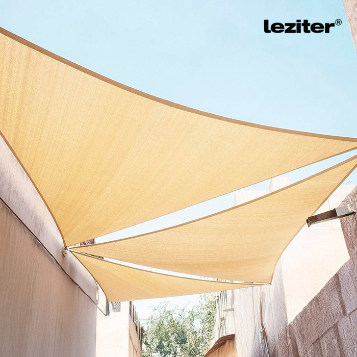 Leziter Rana soare naviga triunghiular 3x3x3 m bej [2]