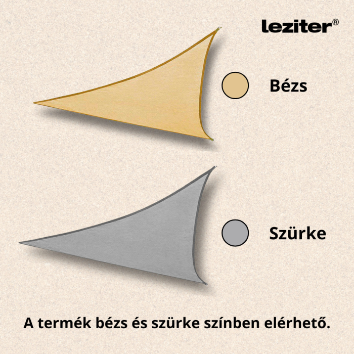 Leziter Rana soare naviga triunghiular 3x3x3 m gri [6]