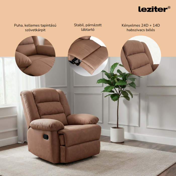 Leziter Relaxare manuală fotoliu reclinabil fotoliu reclinabil [5]