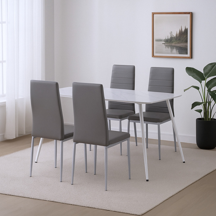 Leziter Renton 4+1 set de sufragerie gri-gri [2]