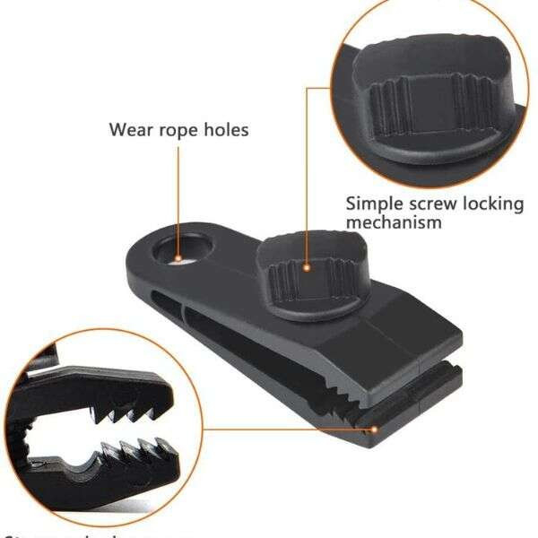 Leziter Resters 10 piese set de cleme pentru cort [2]