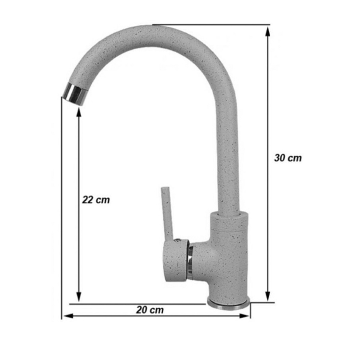 Leziter Robinet chiuvetă Noril crom [3]