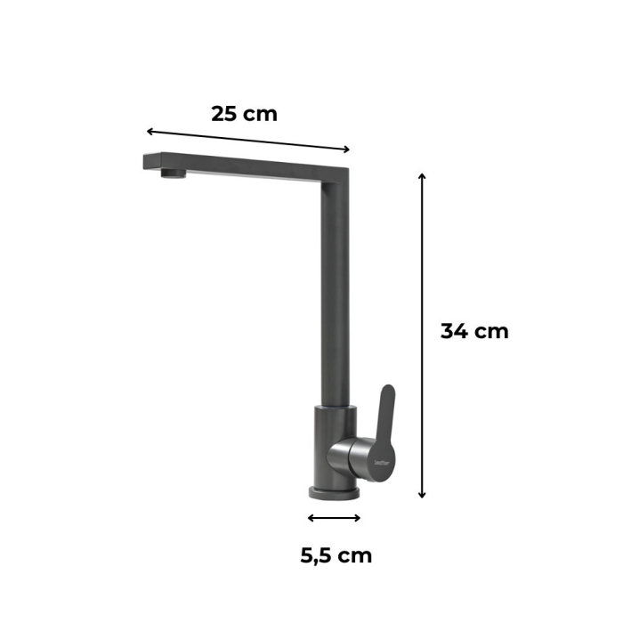 Leziter Valen robinet chiuvetă gri [3]