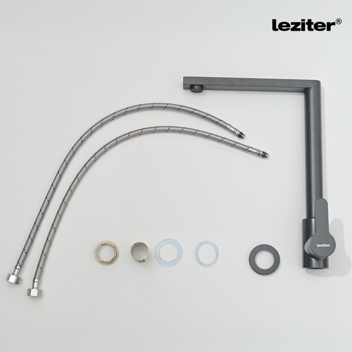 Leziter Valen robinet chiuvetă gri [7]