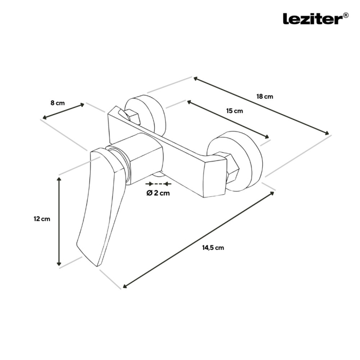Leziter Robinet de duș Arno [3]