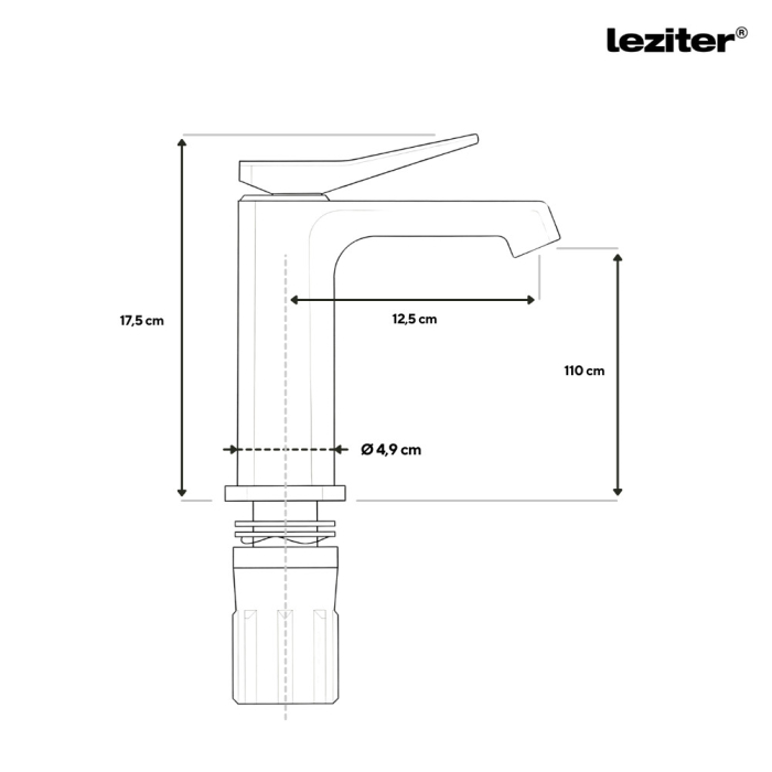 Leziter Robinet pentru chiuvetă Arno [3]