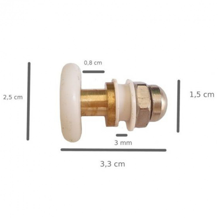 Leziter Rolă simplă pentru cabină de duș G36 (G-36) [3]