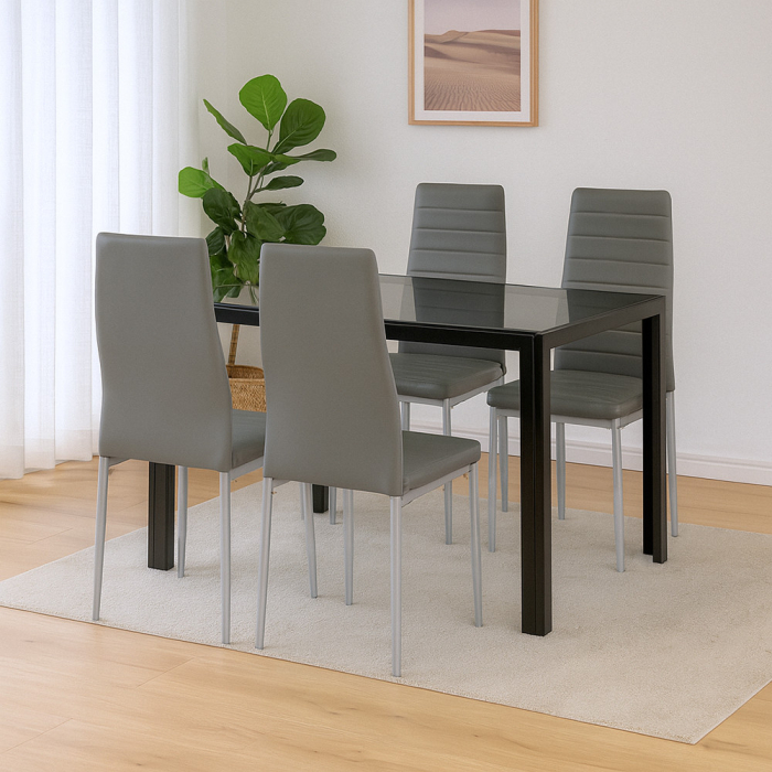 Leziter Rowan 4+1 set de sufragerie gri-gri [2]