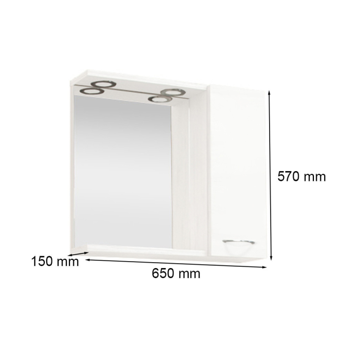 Leziter Ruben 65 mobilier de baie vanitatea unitate Rauna sil [2]
