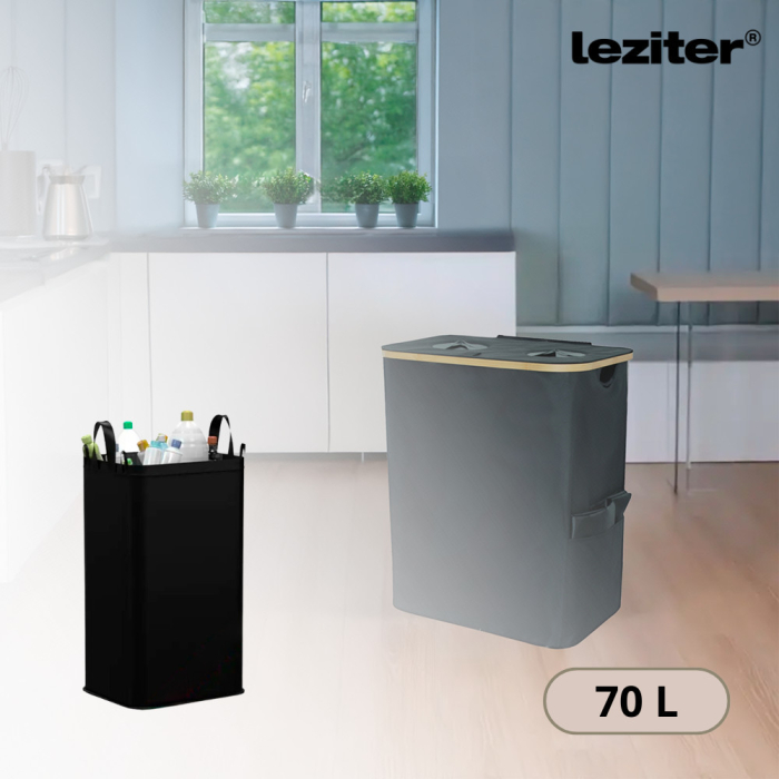 Leziter Sac de colectare selectivă a sticlelor 70l [2]