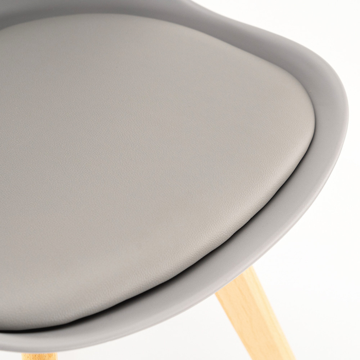 Leziter Scaun de dining Silla 6 buc în gri [9]