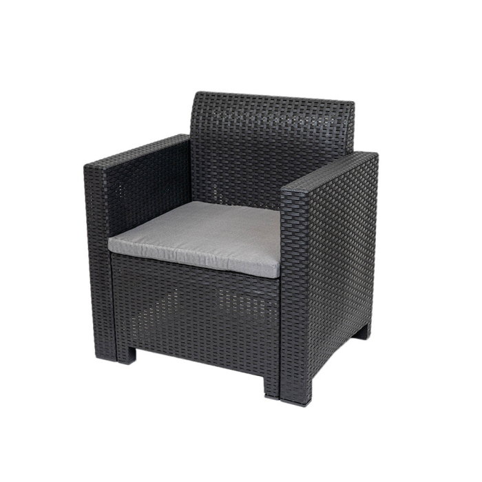 Leziter Scaun de grădină din plastic Nero [3]