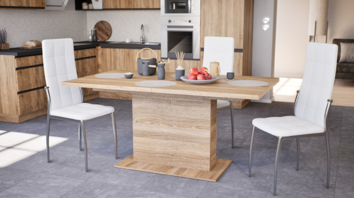 Leziter Scaun de masă Aida, alb [2]