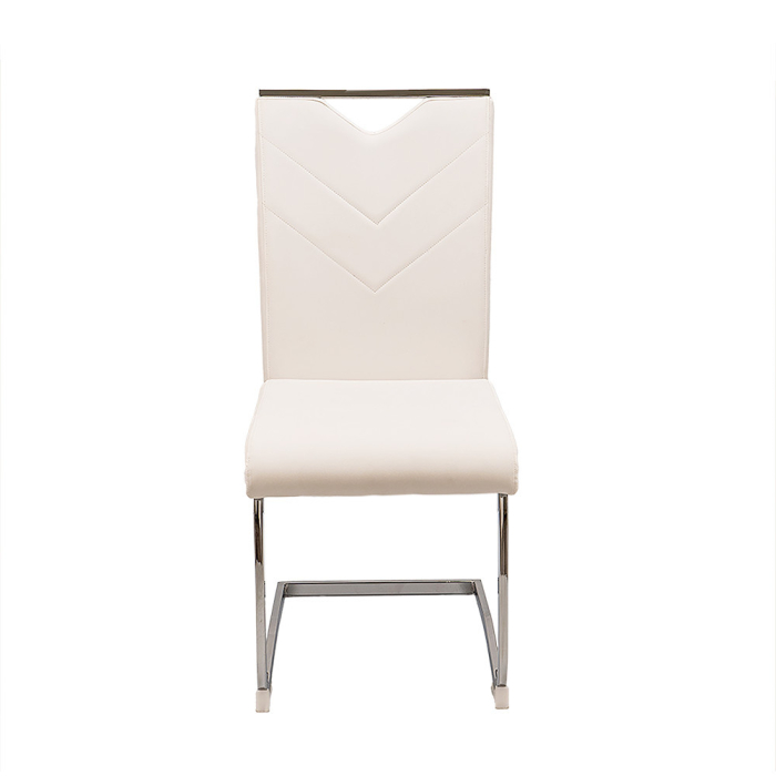 Leziter Scaun de masă Letti, alb [5]