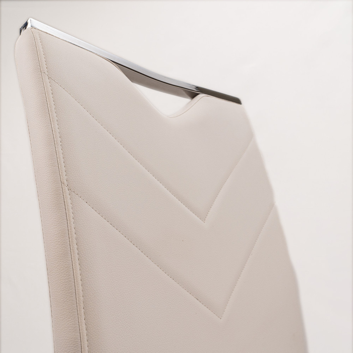 Leziter Scaun de masă Letti, alb [7]