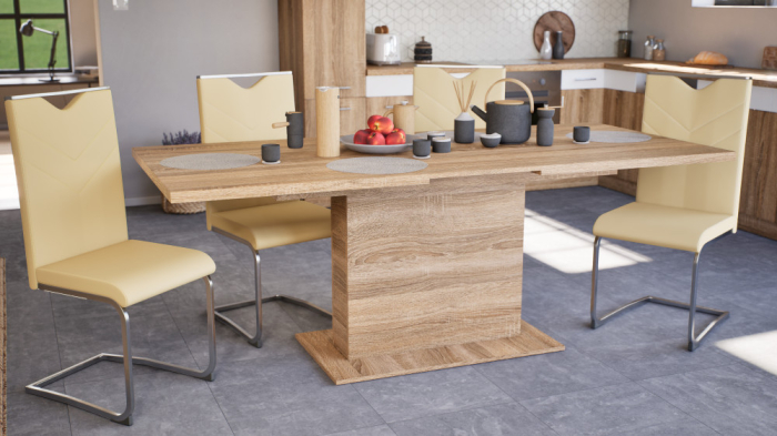 Leziter Scaun de masă Letti, bej [2]