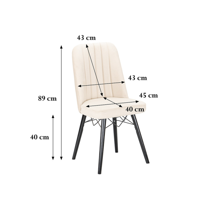 Leziter Scaun de masă Lorna, alb [3]