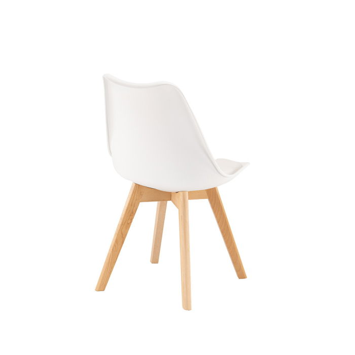 Leziter Scaun de masă Silla, 4 piese, alb [7]