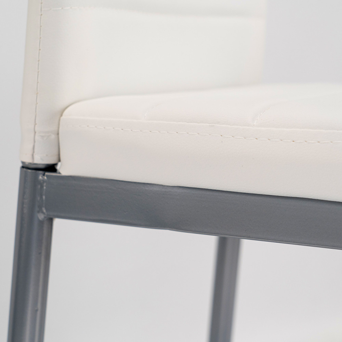 Leziter Scaun de masă Tino NOVA în alb-gri [10]