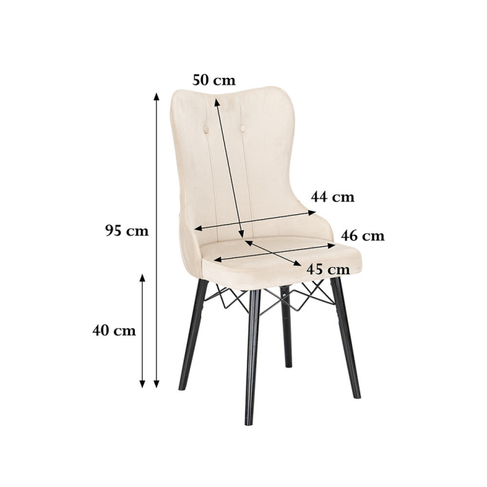 Leziter Scaun de masă Tiva alb [3]