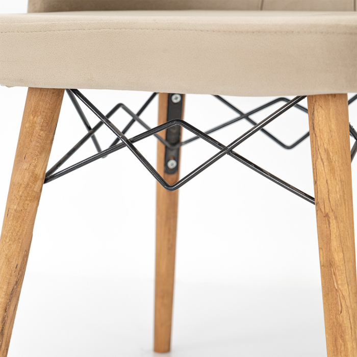 Leziter Scaun de masă Tiva în culoarea nisipului [7]