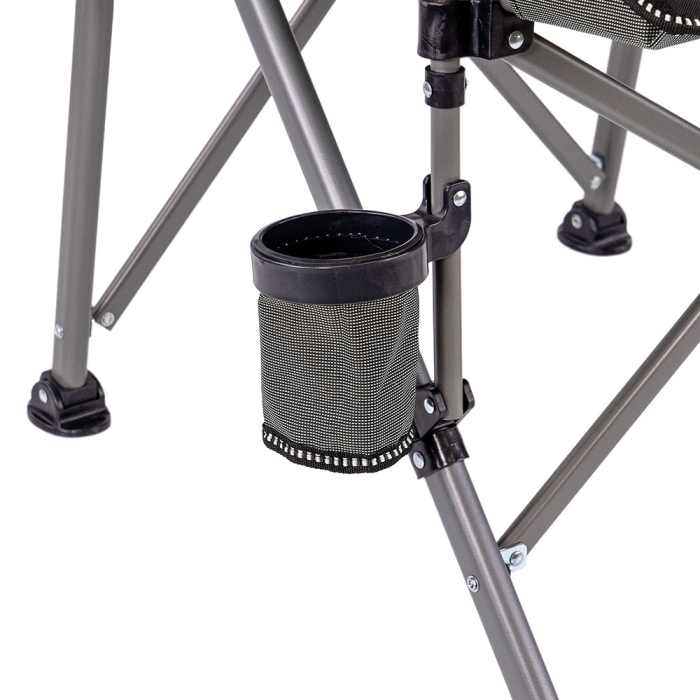 Leziter Scaun de pescuit Leziter Comfort Plus cu braț și suport pentru pahare gri [8]