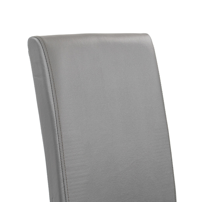 Leziter Scaun de sufragerie din piele Kelly, gri [5]