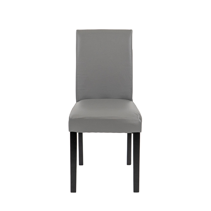 Leziter Scaun de sufragerie din piele Kelly, gri [4]