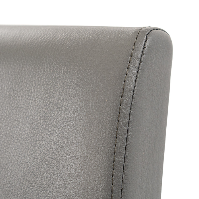 Leziter Scaun de sufragerie din piele Kelly, gri [6]