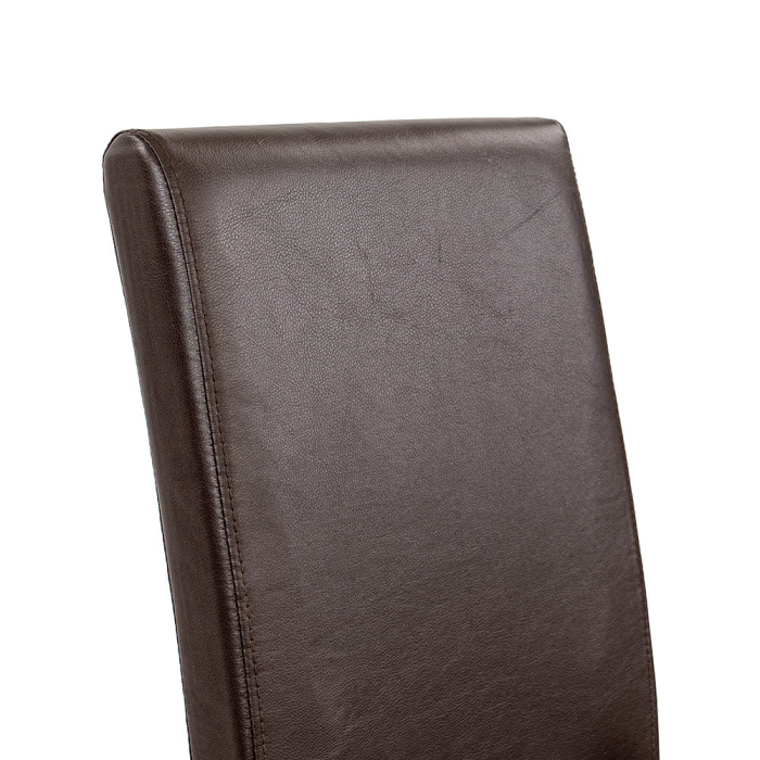 Leziter Scaun de sufragerie din piele Kelly, maro [5]